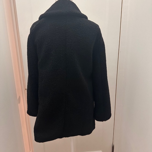 NWT Spanx Fleece Shawl Jacket In Black Size Small - Picture 6 of 7